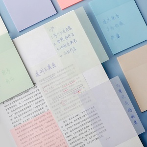 粘性强不易掉落清晰透明便签揭开字体