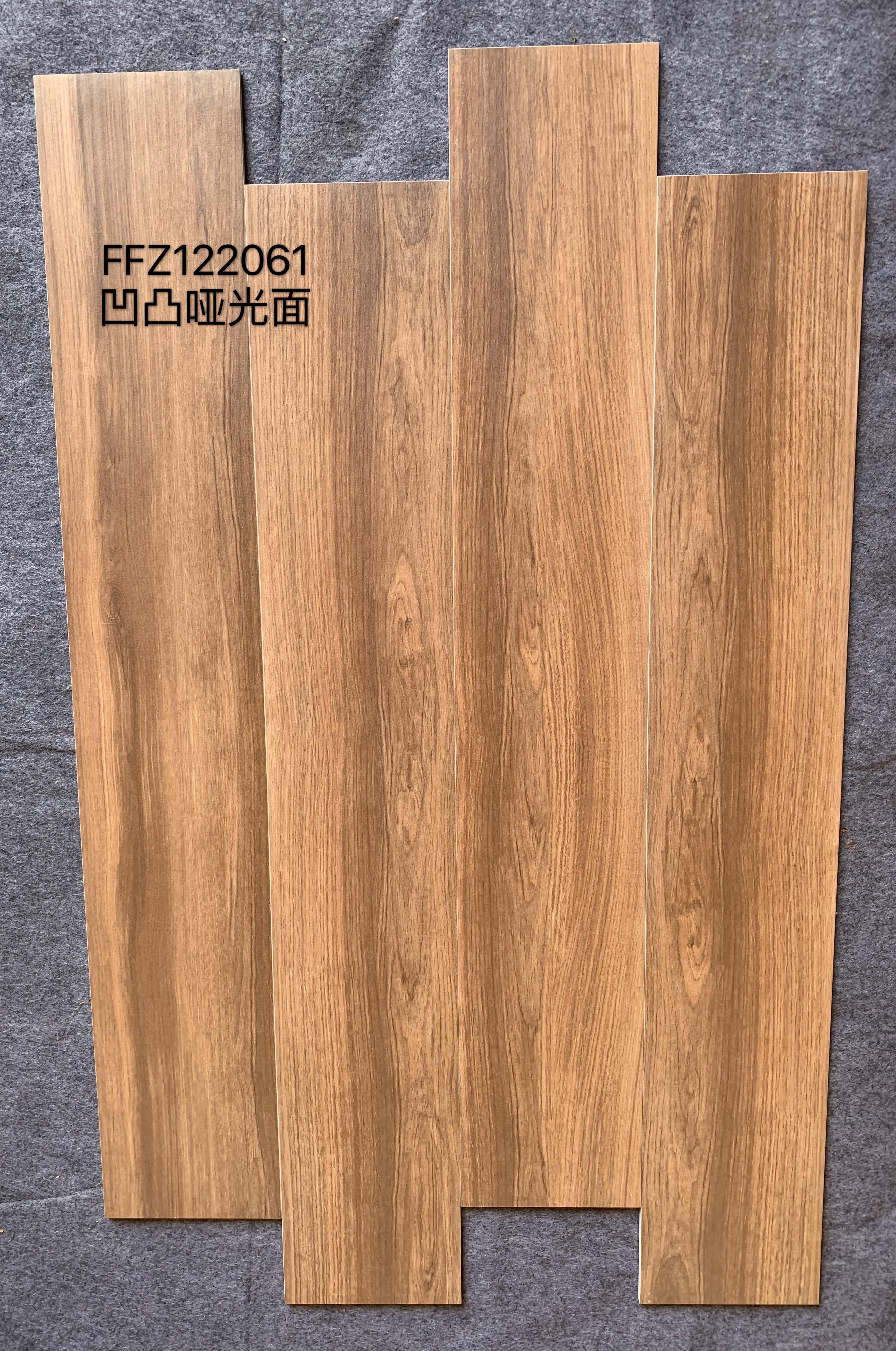 200*1200mm wood grain straight edge tile hot sale  concave-convex matte tile
