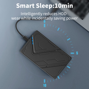 2.5 inch bên ngoài ổ cứng bao vây RGB ánh sáng USB3.1 Loại C SATA III 6Gbps 9.5mm SSD HDD trường hợp UASP 4TB lưu trữ cho máy tính xách tay - Product Image 3