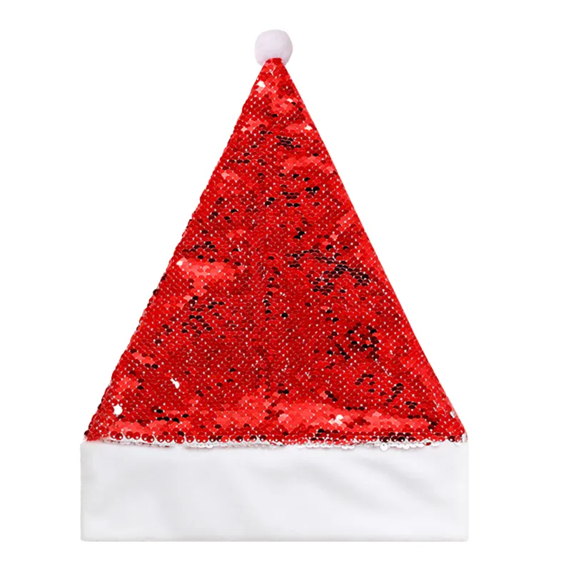 Sublimation Blank Sequin Reversible Magic Christmas Santa Hat