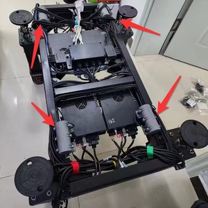 Solución de vibración de cuatro ejes de menor costo, Kit de vibración de Asiento de Carreras Sim dinámico, simula la vibración del motor Sim Cockpit para GT7 SC