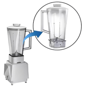 1.0L BPA-free nhựa máy xay sinh tố <span class=keywords><strong>Jar</strong></span> Máy ép trái cây Jug moulix Phụ tùng máy xay sinh tố thay thế phụ tùng cho máy xay 242 <span class=keywords><strong>Jar</strong></span> - Product Image 3