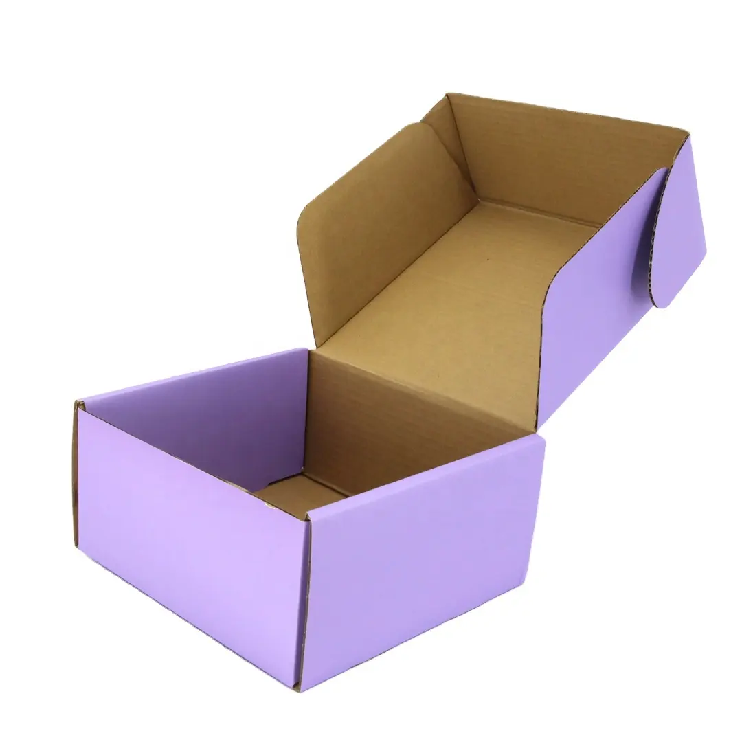 नवीनतम लोकप्रिय कस्टम लोगो रंग मुद्रण नालीदार मेलिंग शिपिंग कागज पैकेजिंग बॉक्स