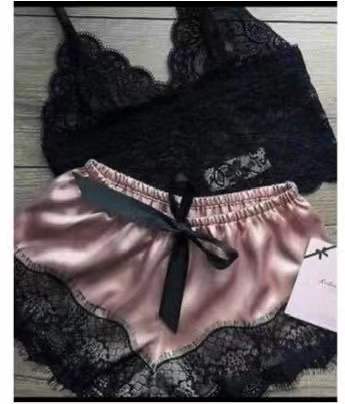 Pink with black