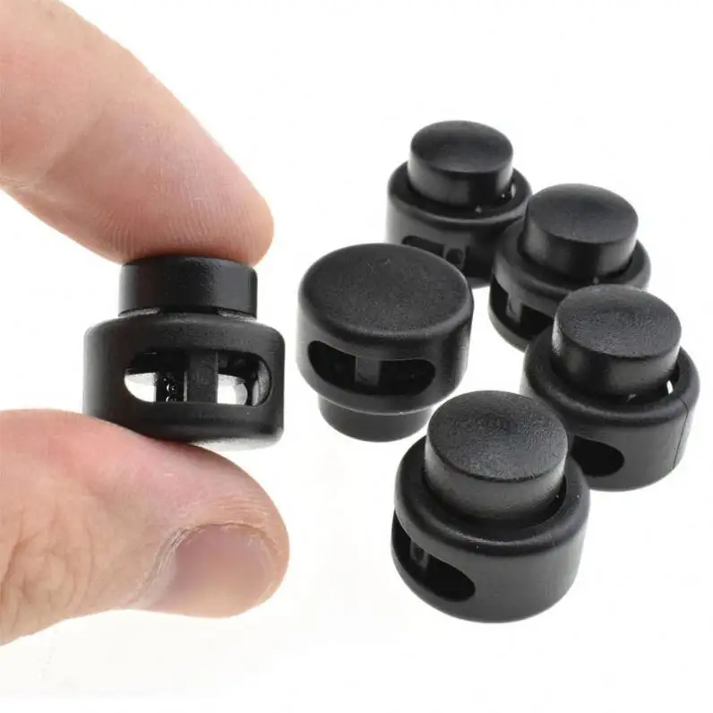 20PCS plastica fibbia a molla tappo cappello corda elastica clip di bloccaggio fibbia fai da te morsetto per lacci delle scarpe per campeggio escursionismo zaini