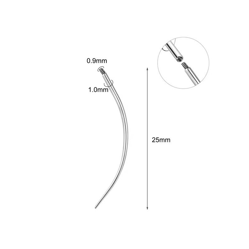 Silver M0.9mm external teeth (Fit 1.2)