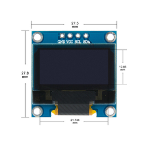 Modulo display OLED da 0.96 pollici con risoluzione di 128x64 I2C interfaccia Bianco 4p - Product Image 6