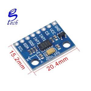 Sensor Digital de inclinación de gravedad de tres ejes, módulo de gradiente de aceleración, GY-291 de transmisión IIC/SPI ADXL345 - Product Image 5