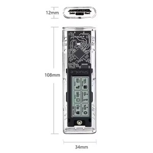 USB3.1 TYPE-C ตัวอ่านอะแดปเตอร์แปลง VME เป็น USB M.2ความเร็วสูง10Gbps รองรับปุ่ม M และ B & M สำหรับ SSD 2280ปุ่ม - Product Image 6