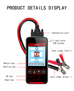 12V 24V CCA dijital analiz otomotiv kötü hücre yük Test aracı otomobil kamyon tekneler için-derin döngülü akü Test için - Product Image 4