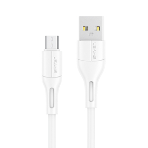 USAMS USB ที่ชาร์จเร็ว Micro USB สายชาร์จข้อมูล1เมตรสำหรับอุปกรณ์ที่มีพอร์ตไมโคร - Product Image 1