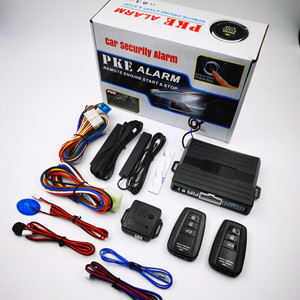 自動キーレスエントリーアラームPKEシステムリモートエンジンスタートプッシュスタートストップボタン - Product Image 1