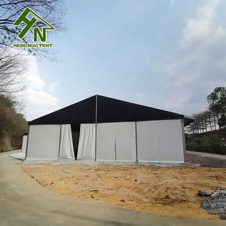 خيمة كبيرة خارجية من الألومنيوم مقاس 10 × 30 متر للمناسبات والحفلات التجارية وإقامة حفلات الزفاف بإطار من الألومنيوم وملعب كرة السلة مناسبة للأماكن الخارجية