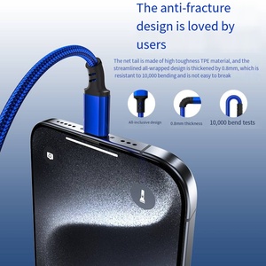 New Customer Offer <strong>1</strong>.2M 3 <strong>in</strong> <strong>2</strong> Type C to Type C Fast Charging+data Transfer Charging Multiple USB Charging Cable for Phones - Product Image 6