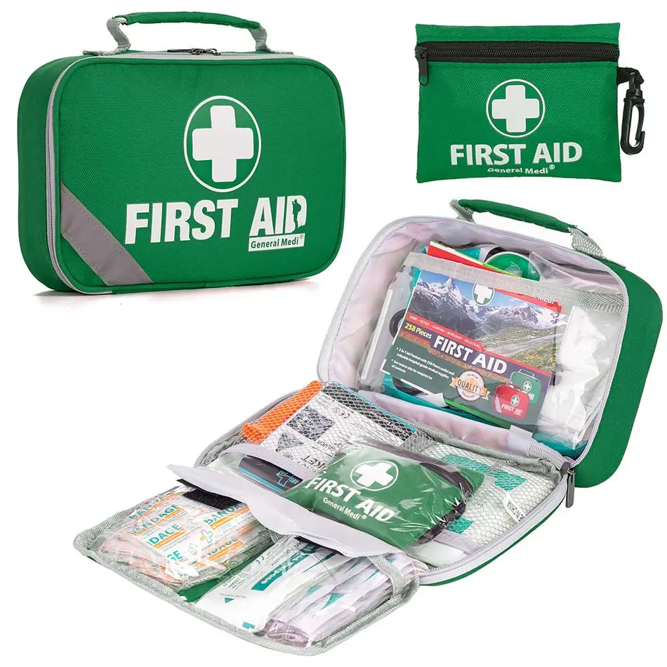 WorkSafeBC Good Material Large Medical Emergency Kit Bag Emergency Survival Kit Bag for Workplace