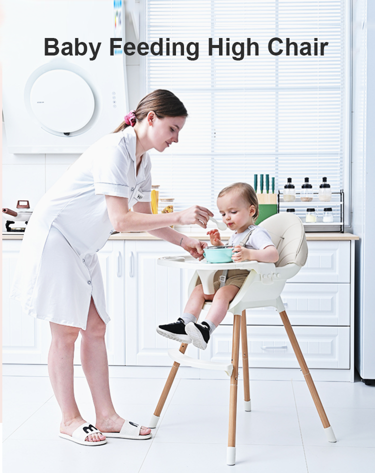 2021 Baby Feeding Chairs Children Play Table Dining High Leg Chair