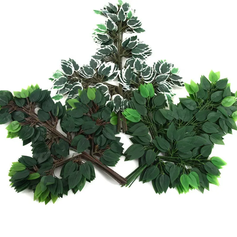 Simulación hojas de Banyan decoración hojas artificiales