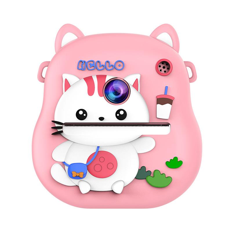 Pink Cat Instant Camera (No Memory Card)