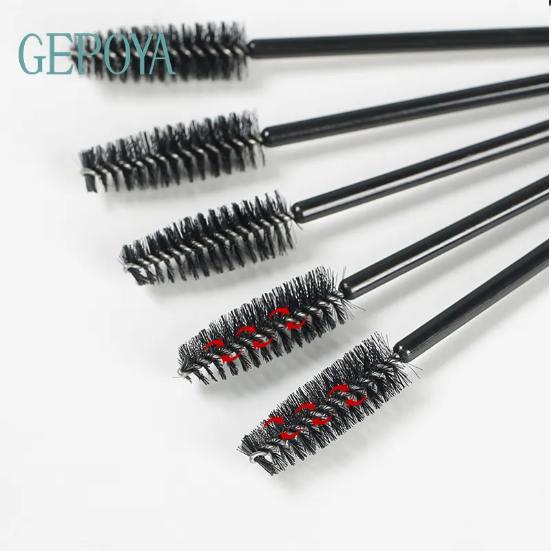 100 Chiếc Cọ Mascara Lông Mi Dùng Một Lần Để Nối Mi Mắt Lược Chải Lông Mi Và Trang Điểm (Màu Đen) Và Cọ Lông Mày