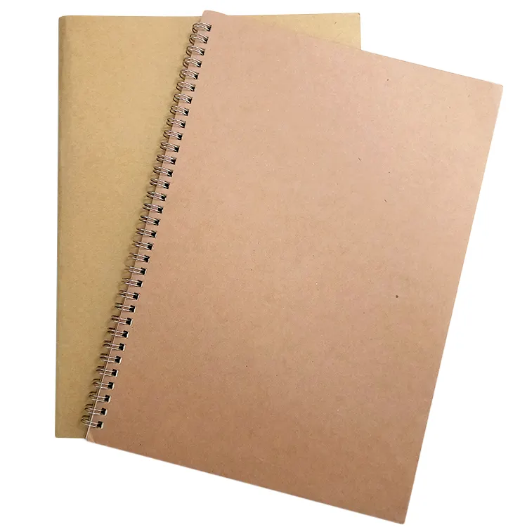 Suministros de papelería escolares personalizados para niños, cuaderno de Papel kraft de 300 páginas, a4, cuaderno de bocetos para dibujar