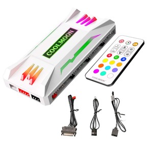 COOLMOON Gaming <strong>Computer</strong> Pc Fan Remote <strong>Controller</strong> <strong>for</strong> Pc 5V 3Pin PWM 4Pin PC Fan Cooling Fan <strong>Controller</strong> Argb Wireless <strong>Controller</strong> - Product Image 1