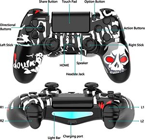 Replacement Wireless <strong>Controller</strong> for <strong>PS4</strong> Gamepad with Vibration Turbo Compatible with Playstation 4/Pro/Slim/PC - Product Image 5