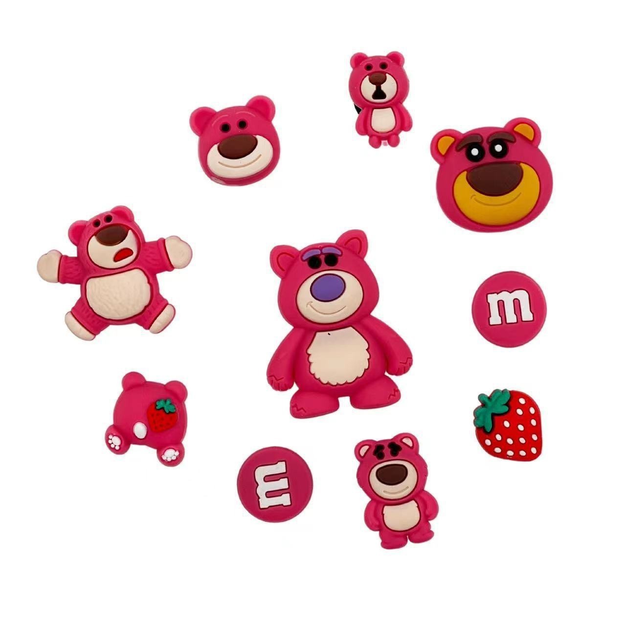 16 oursons aux fraises-10 pièces