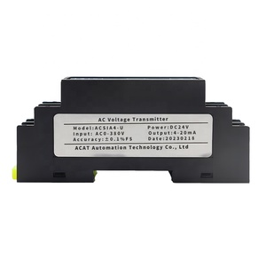 0-500V 0-1000V入力電気測定電圧変換器AC電圧センサー送信機0-10v4-20ma出力 - Product Image 1