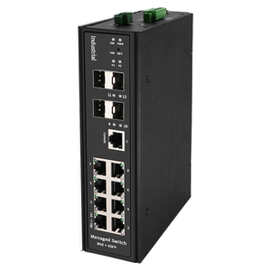 Advanced <strong>Network</strong> Devices 4 SFP Optional <strong>Ports</strong> 8 RJ45 <strong>Ports</strong> Industrial PoE Managed Switch for <strong>IP</strong> Cameras Access Points VOIP Phone - Product Image 1