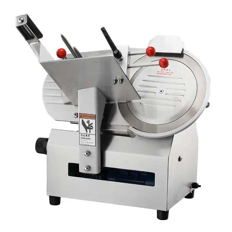 Heavy Duty Stainless Steel Automatic Commercial Cooks Meat Slicer Machine Used for Frozen Meat/Beef Lamb Rolls/Cook Meat/Root