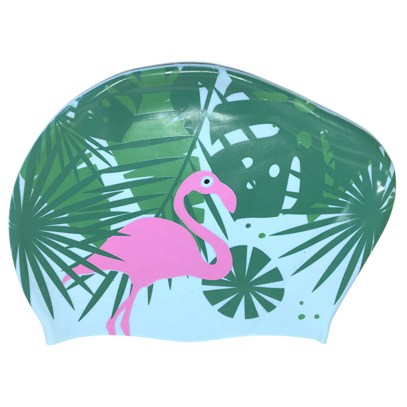 Flamingo on blue background