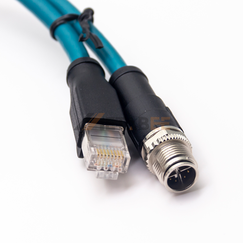 M12 X-Code Female to RJ45