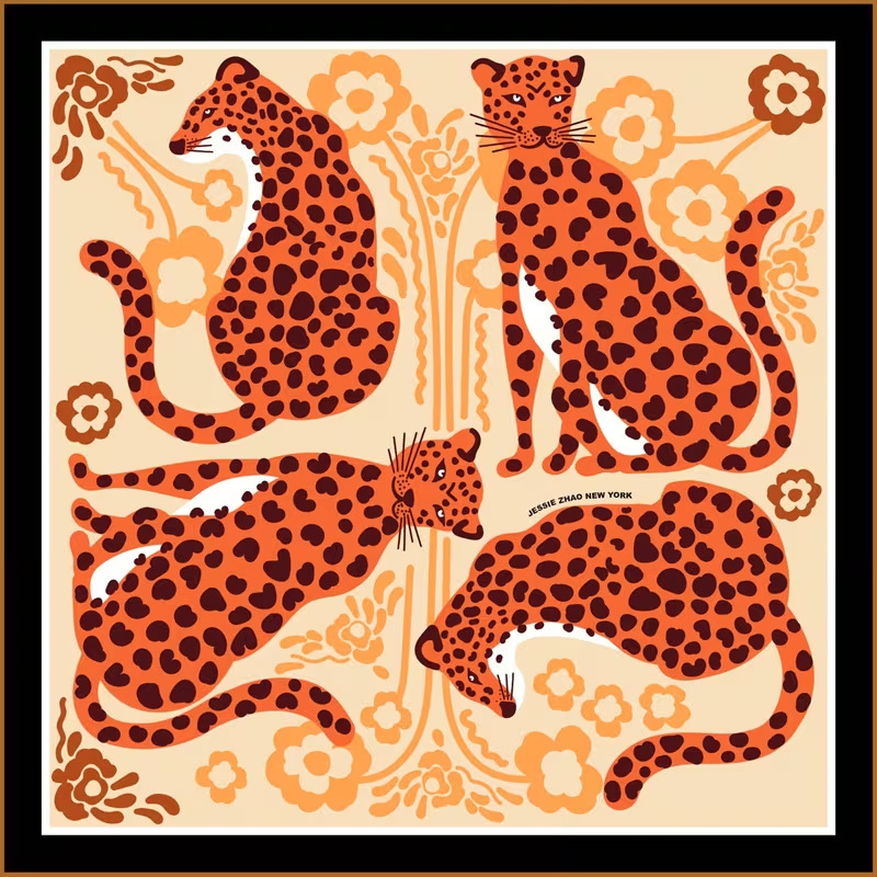 Leopardo retro crema