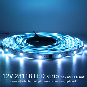 DC 12V WS2811LEDストリップ5M150または300 LED/ロール5050 RGB外部ICアドレス指定可能なマジックカラーピクセルライトフレキシブルバンドランプバー - Product Image 2