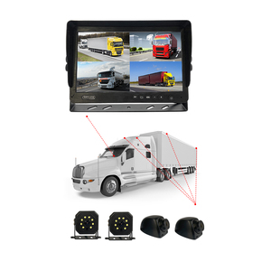 クワッドスプリットスクリーン車のカメラレコーダーカーモニター9インチユニバーサル反転カメラ付き - Product Image 1