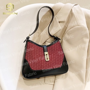 New Arrival đầy màu sắc đàn hồi nổi cuir <span class=keywords><strong>synth</strong></span>étique dệt lúa mì Tai Faux PU da tổng hợp cho Bọc Túi - Product Image 5