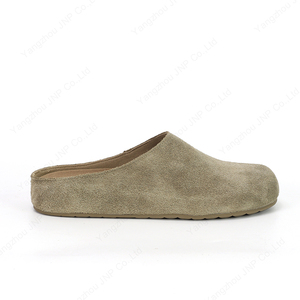 Женские и унисекс модные замшевые сабо-лоферы с закрытым носком, сандалии, пляжные шлепанцы, пробковые тапочки для женщин - Product Image 6