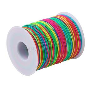 New Rainbow Elastic Cord Polyester Stretch <strong>String</strong> Durable Elastic Thread 1mm :100 m - Product Image 2