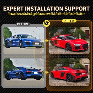 ชุดบอดี้ R8กันชนท้ายรถ Audi สำหรับ2016-2020ชุดบอดี้คิทแบบอัพเกรดเพื่อเพิ่มประสิทธิภาพ - Product Image 2