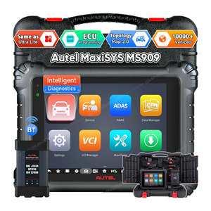 Autel Maxisys MS909 escáner de diagnóstico de coche OBDII herramienta avanzada Ecu codificación programación vehículo Autel OBD2 escáneres