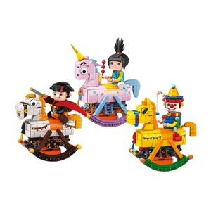 Cute Cartoon Character Building Block Set Small Particle Napoleon Clowns Model Educational <strong>Trojan</strong> Horse <strong>Toy</strong> for Kids Block Gifts - Product Image 1