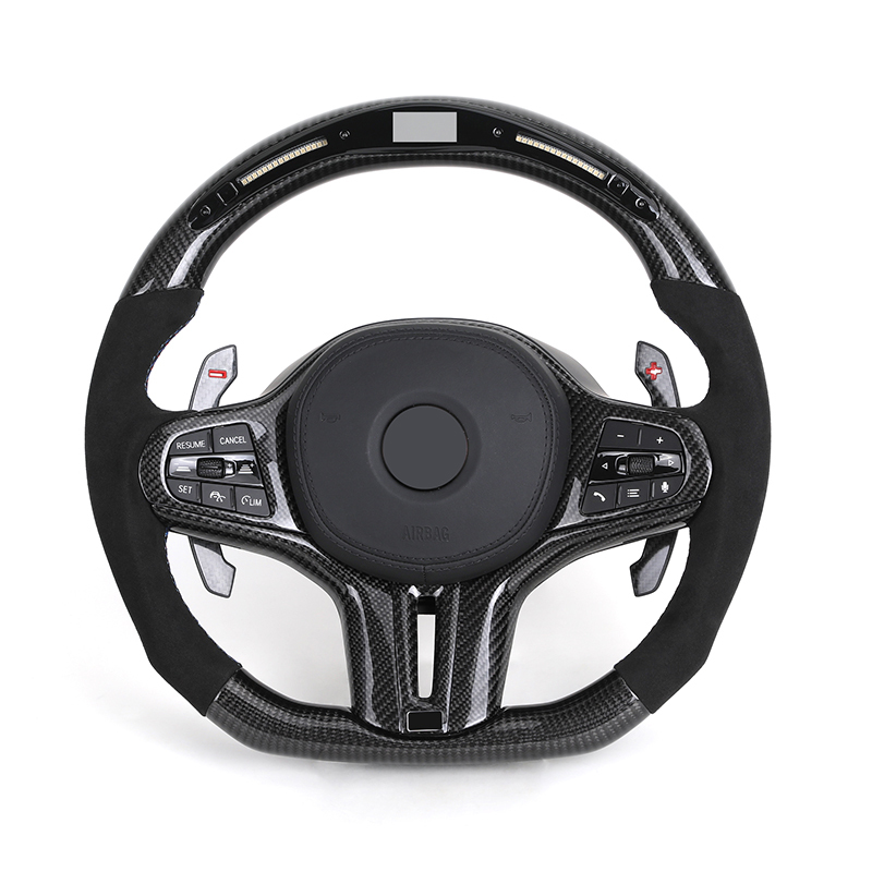 Moitié Alcantara + Fibre de Carbone + LED