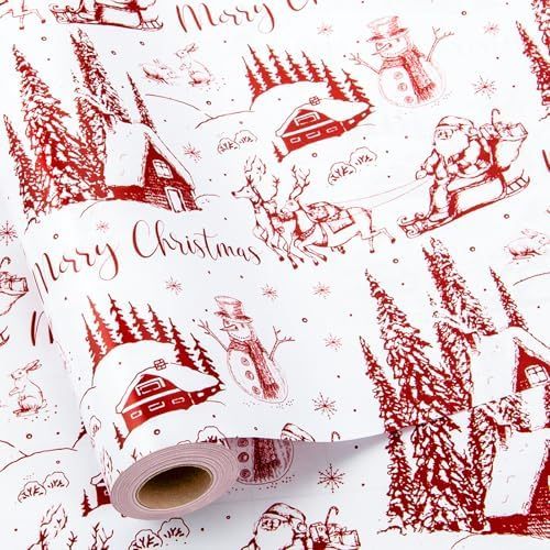 Muñeco de nieve rojo de Papá Noel