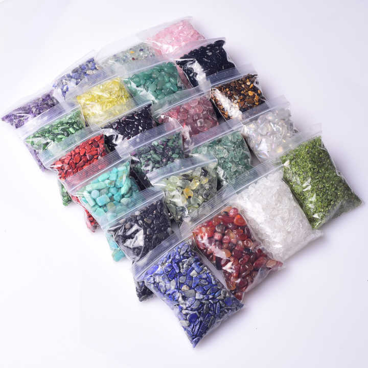 100g Factory Price Natural Amethyst Fluorite Quartz Garden Gravel Stone Healing Crystal Chips Stone for Outdoor Decoration