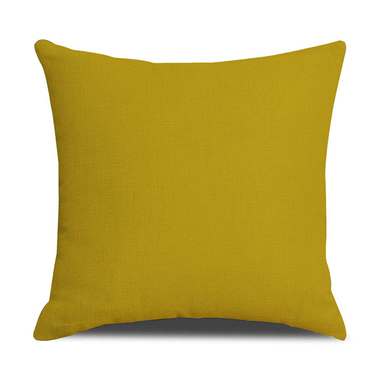 OEM Service Solid Color Custom Geometric Pattern Linen Pillow Cover Digital Printing Pillow Cushion Cover