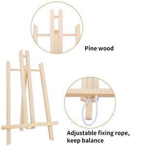 Panwenbo 16 Inch Giá Vẽ Đứng Bằng Gỗ Bảng Hàng Đầu Giá Vẽ Nghệ Thuật Thủ Công Sơn Giá Vẽ Đứng Cho Trẻ Em Nghệ Sĩ Người Lớn Sinh Viên Lớp Học - Product Image 3