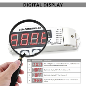 Nhà Máy Bán buôn DC 12V 24V đa chức năng 6CH điện áp không đổi PWM tín hiệu Dimmer Led điều khiển BC-356 cho RGB CCT LED ánh sáng - Product Image 3