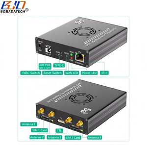 M.2 5G modulo to ETH RJ45 cablato adattatore Lan Dual SIM Card titolare con ventilatore e 4 antenne per Quectel RM520N-GL RM521F-GL RM530N-GL - Product Image 2