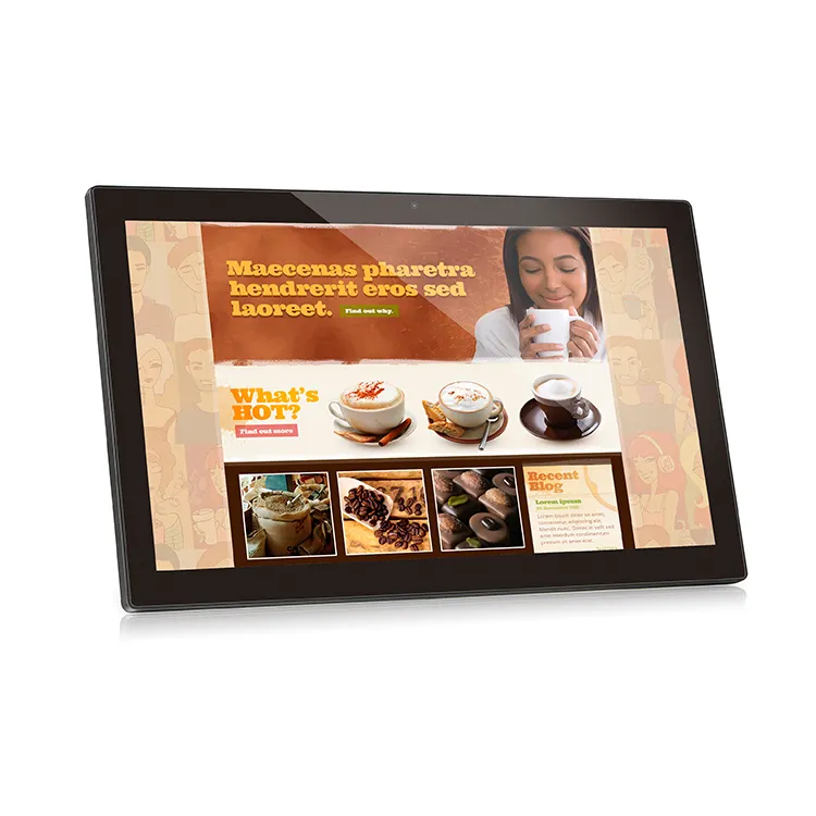 4g kelas industri tablet pc 21.5 inch android 8.1 rk3288 tablet dengan rj45 wifi
