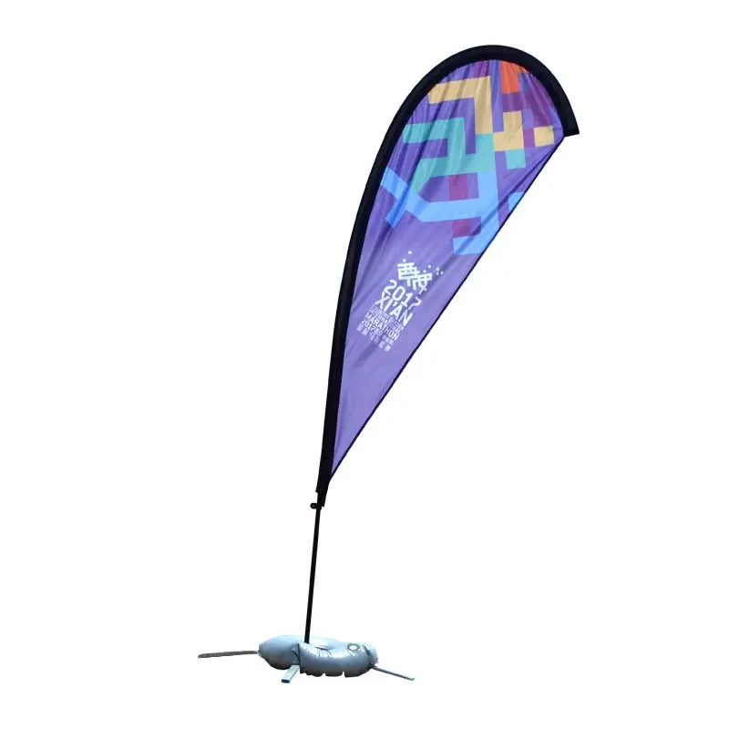 Bandiere a goccia di promozione delle bandiere della spiaggia di pubblicità di stampa digitale di sfarfallio all'aperto di migliore prezzo di buona qualità